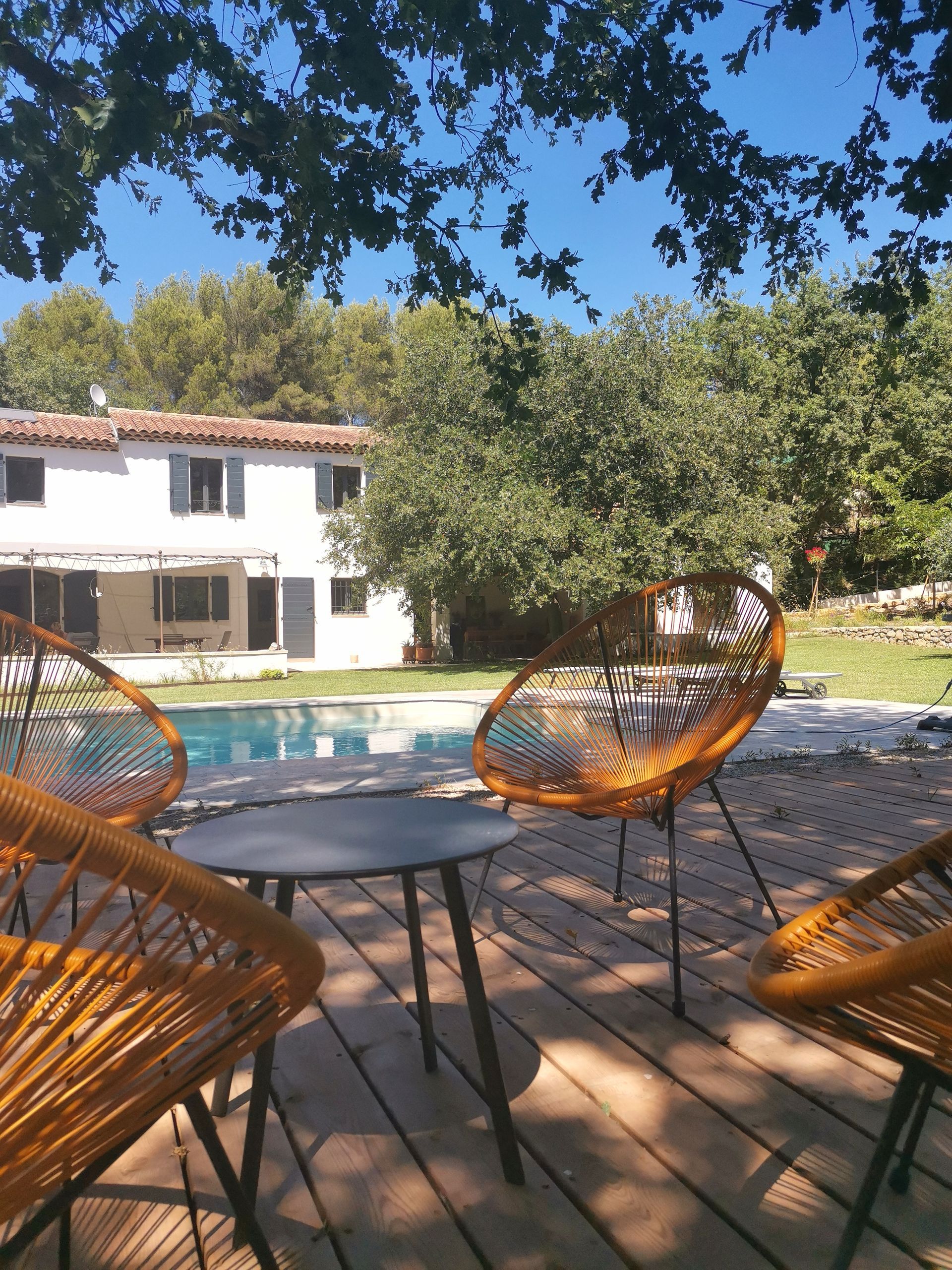 Mobiliers de jardin sur terrasse à Aix-en-Provence