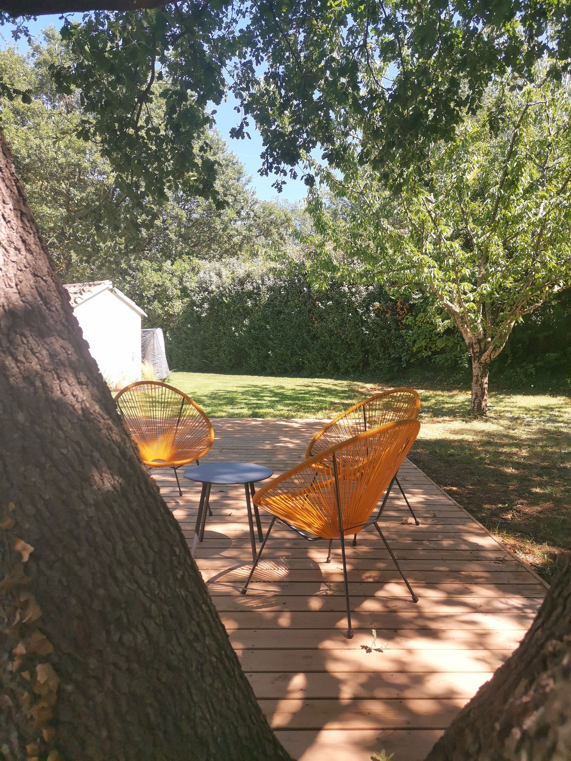 Jardin et terrasse en bois à Aix-en-Provence
