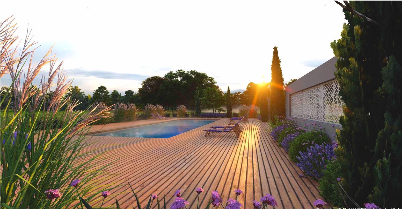 Terrasse à Domaine Saint-Marc
