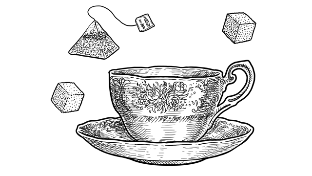 Dessin de tasse de thé