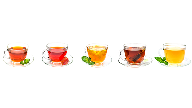 Cinq thés différents