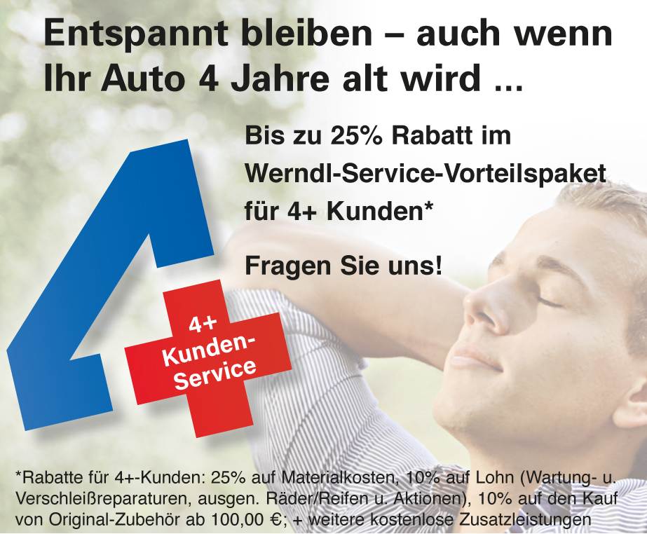 Endkunden-Rabatt Aktion "4 +"