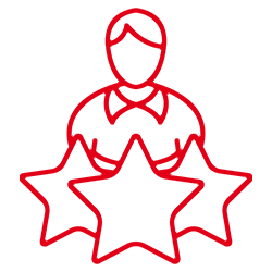 Kundenzufriedenheit-Symbol