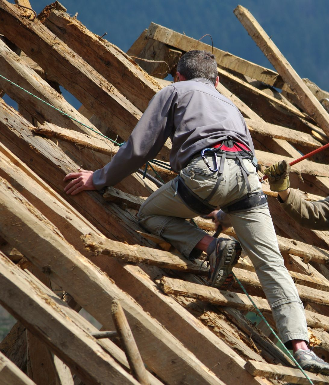 Rénovation d'une charpente en bois
