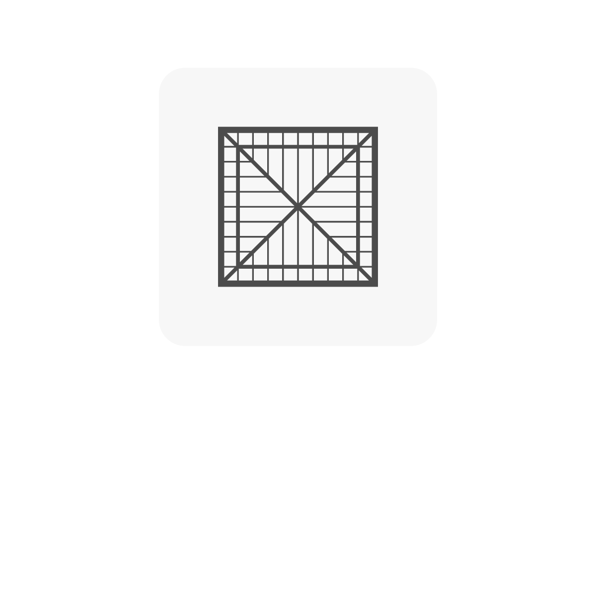 Charpente vue du dessus.