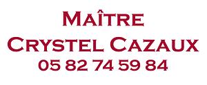 Logo Maître Crystel Cazaux