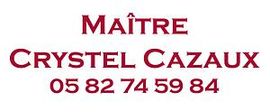 Logo Maître Crystel Cazaux