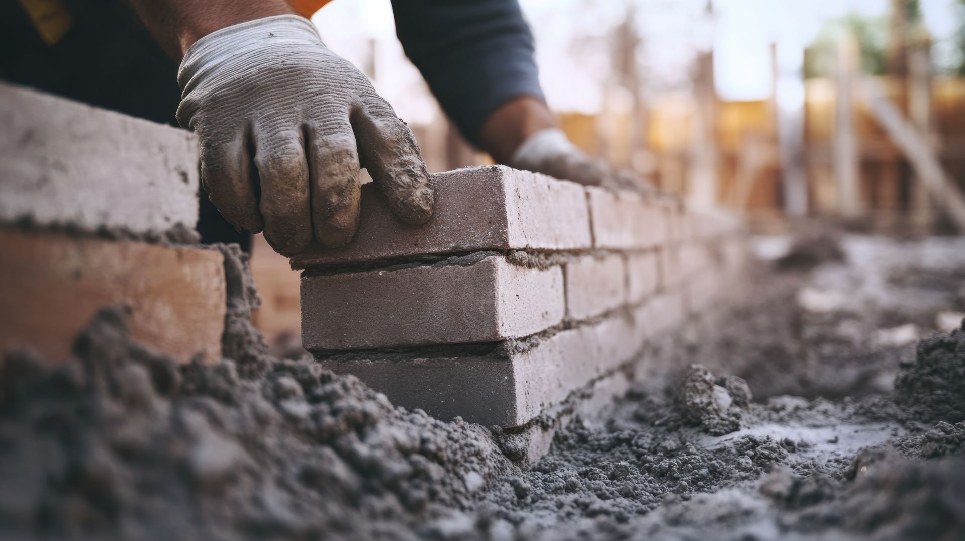 Une murette en briques