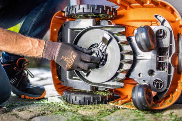 Un moteur d'équipement de motoculture.