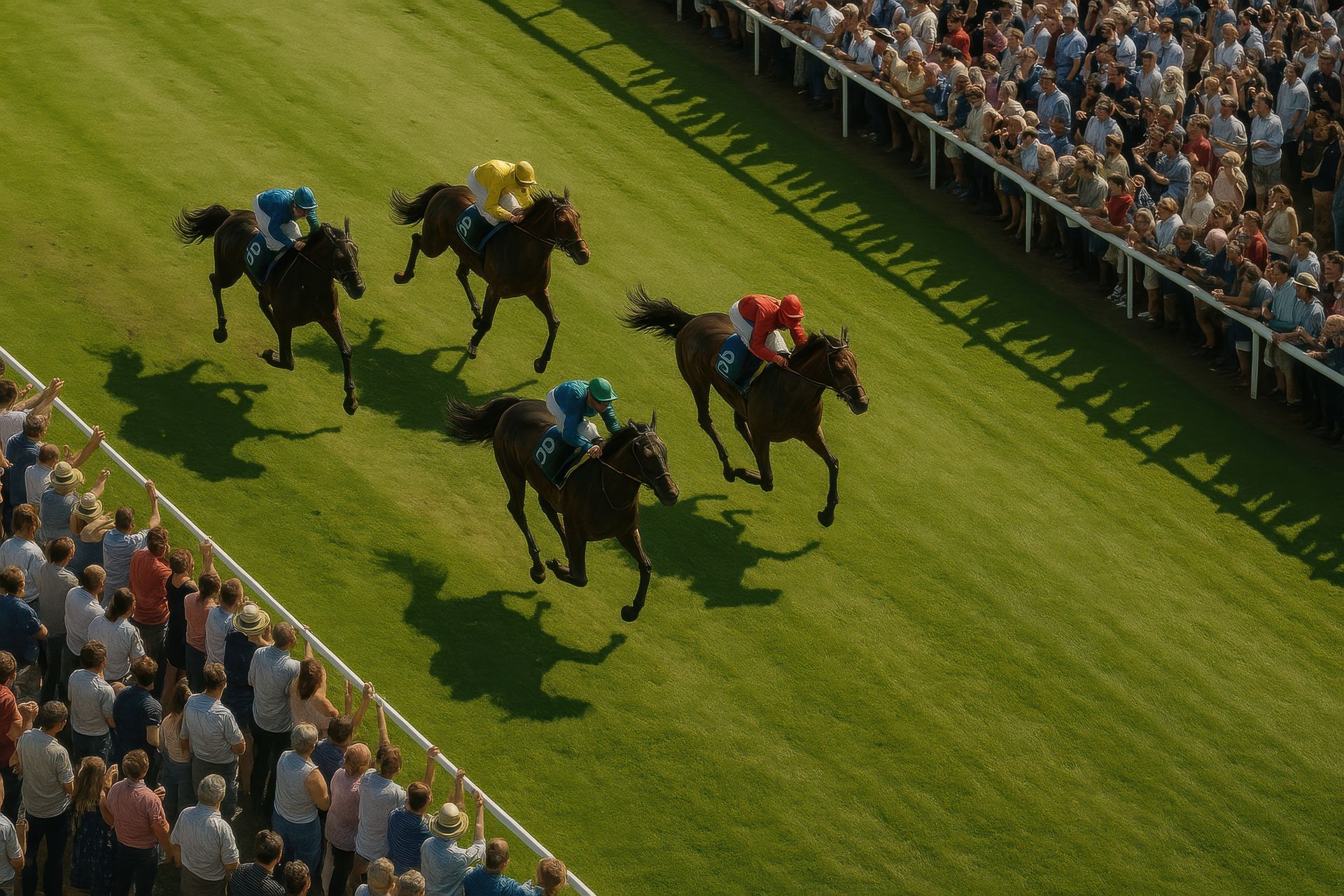 Une course hippique.