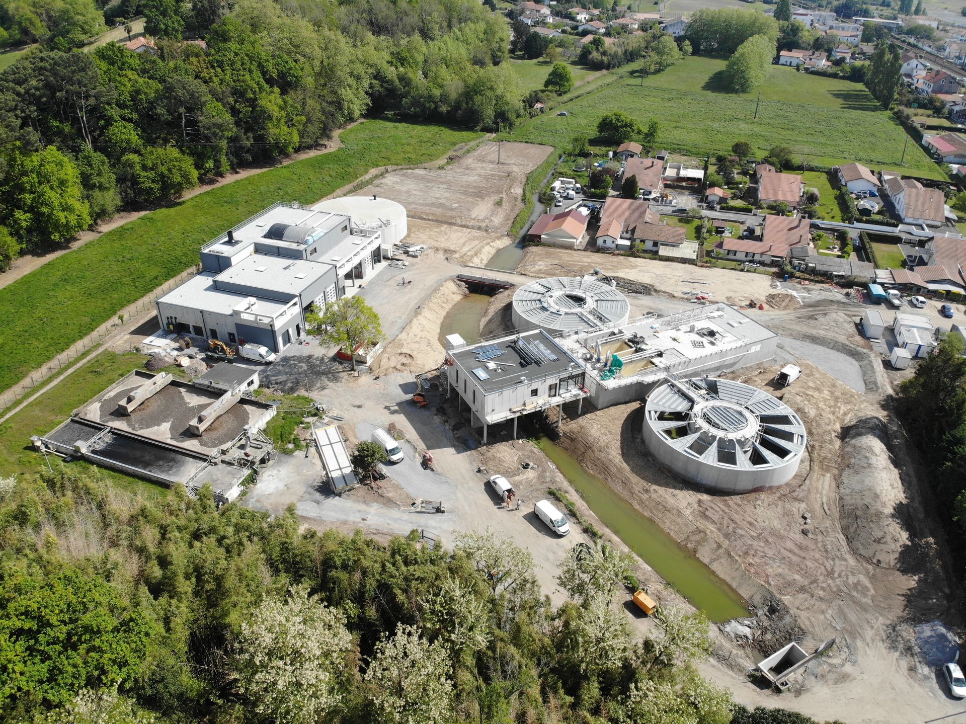 Un chantier en grand angle.