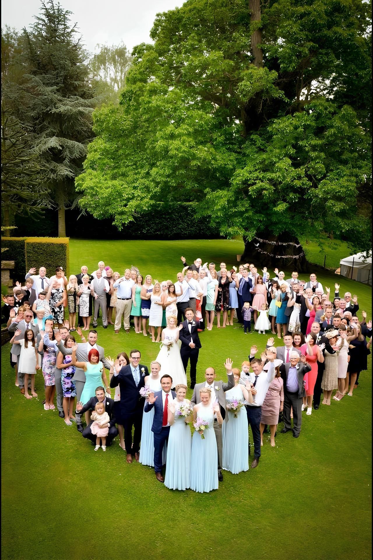 Un mariage vu de haut.