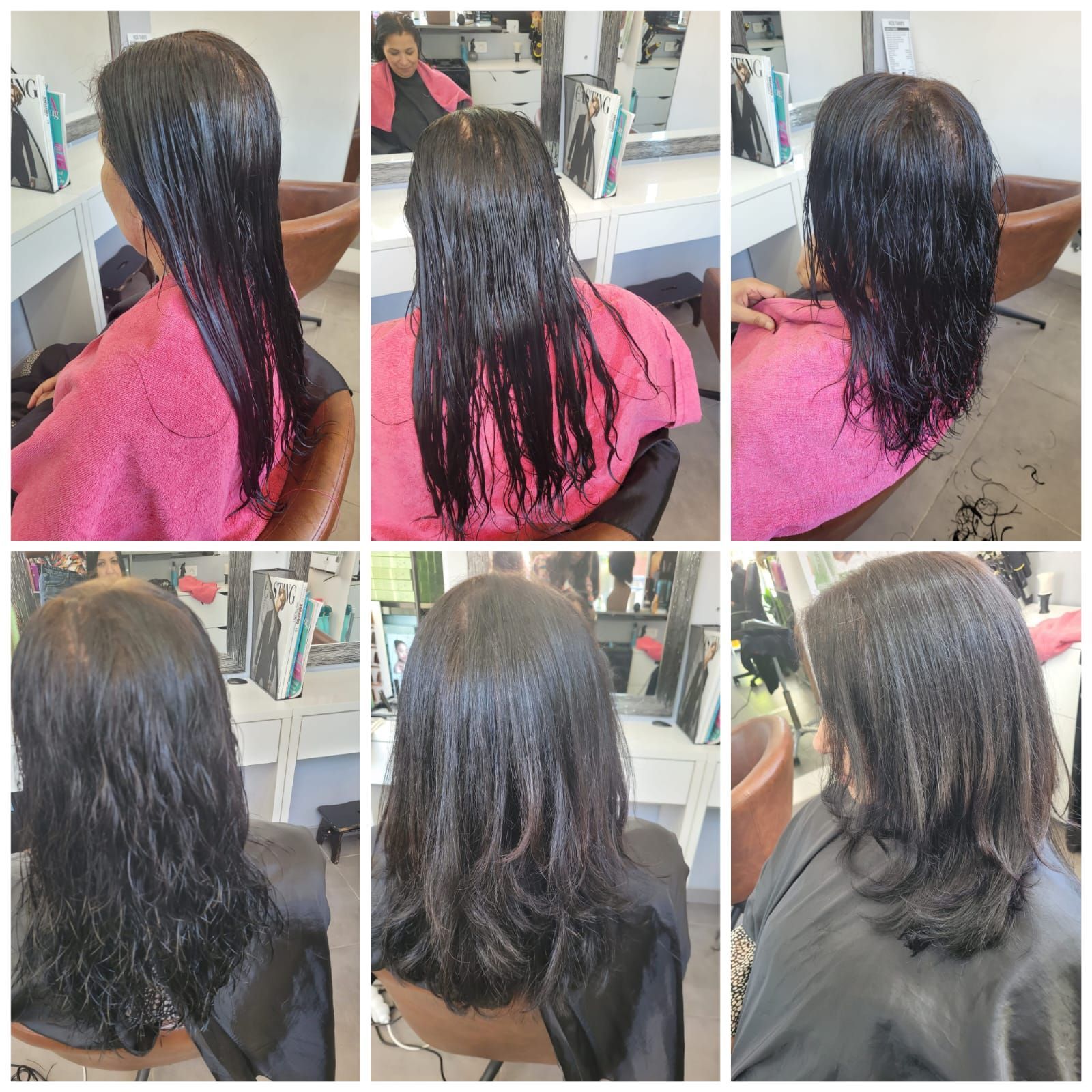 Avant/après coupe femme