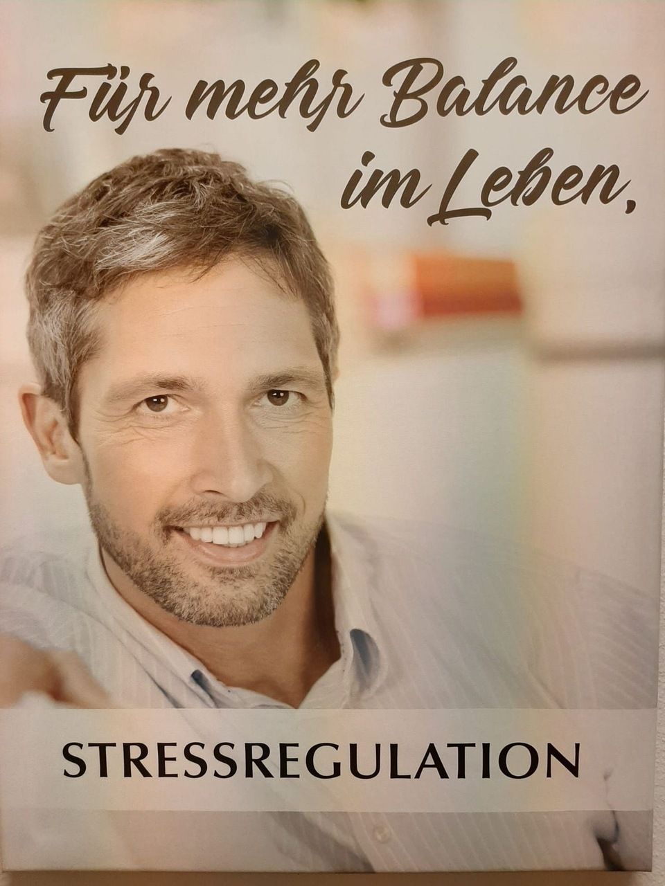 Poster zum Stress-Coaching im Zentrum für Stressregulation Basel