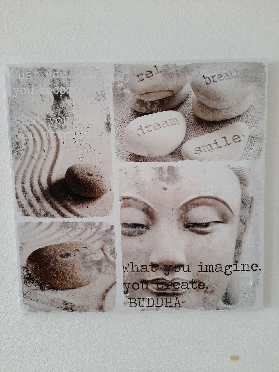 Poster mit asiatischen Motiven im Zentrum für Stressregulation Basel