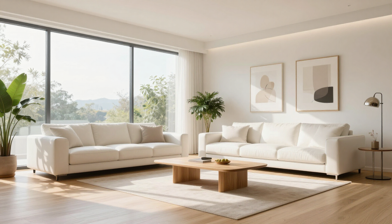 Intérieur moderne et parfaitement organisé après un débarras professionnel à Bessan.