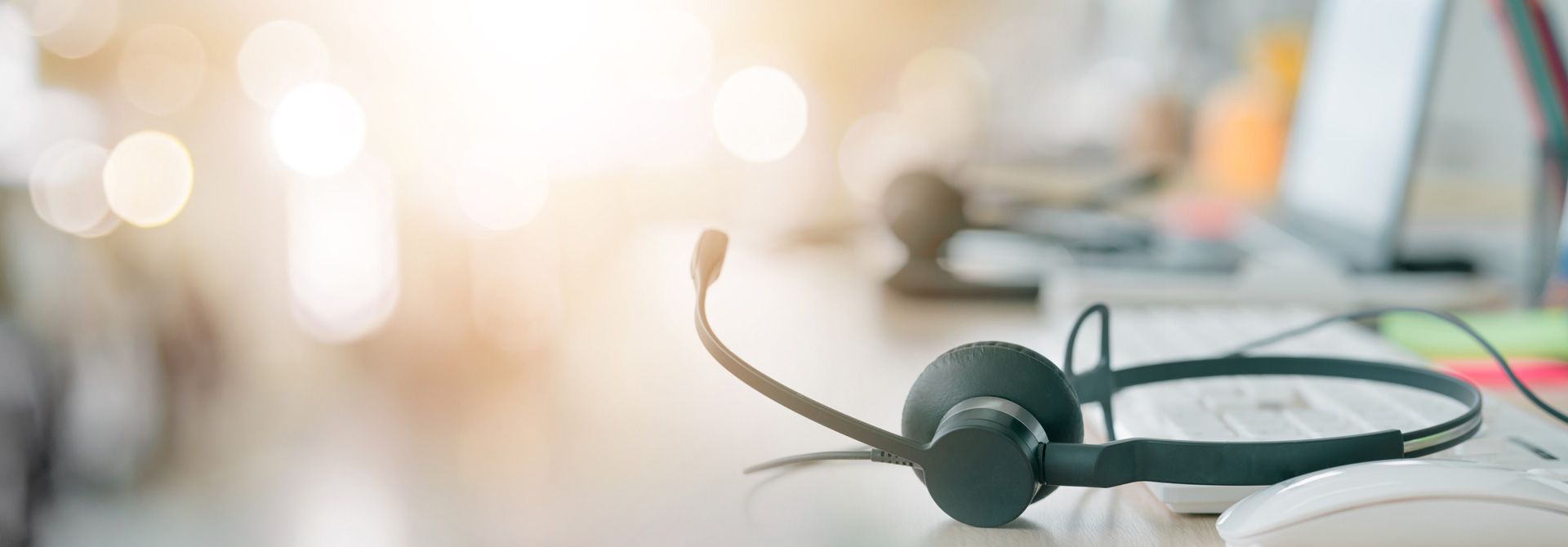 Un casque de téléphone avec micro