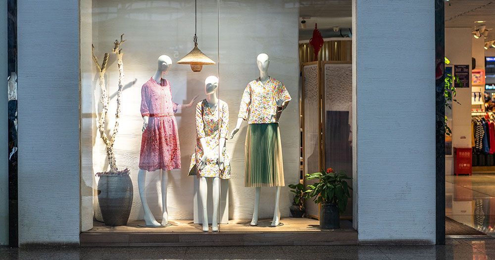 Vitrine d'un magasin de mode