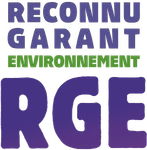 Logo entreprise reconnue garant de l'environnement par RGE