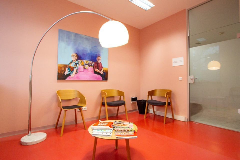 Wartezimmer im Orthopädiezentrum Nürnberg