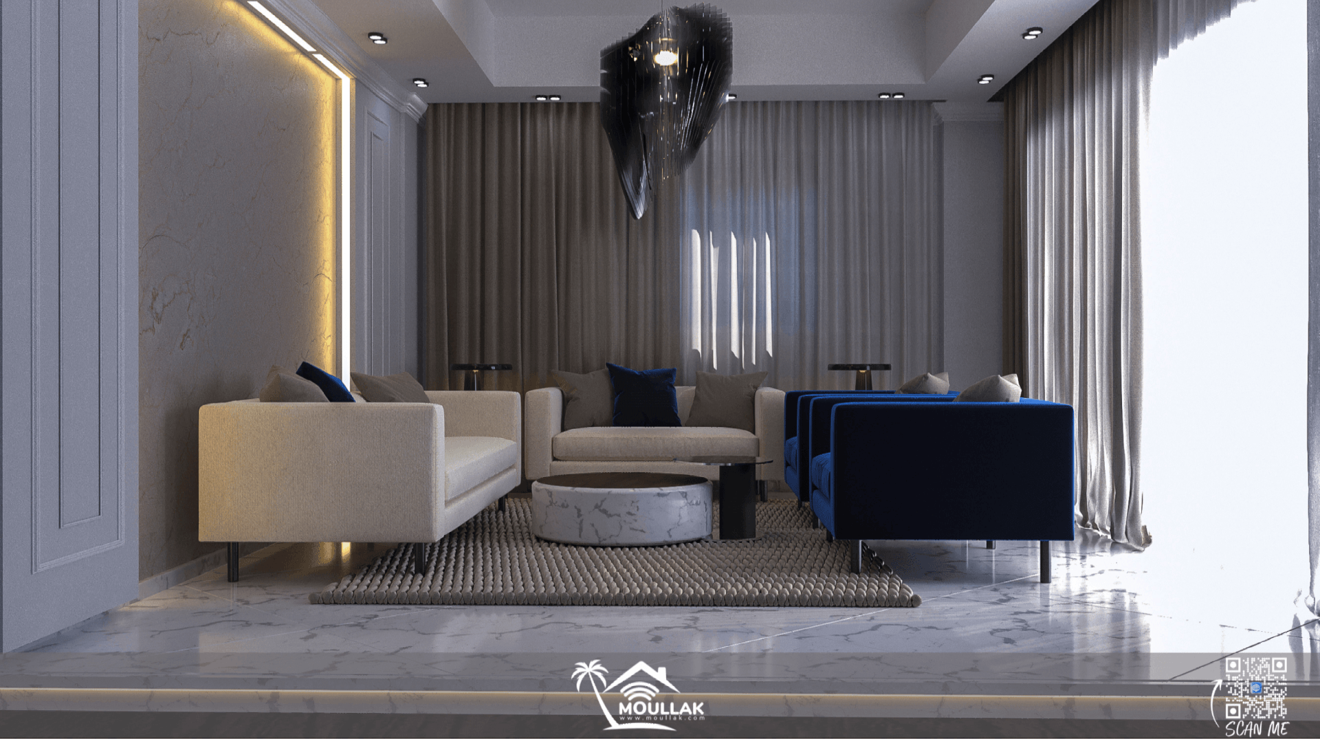 modern reception interior design