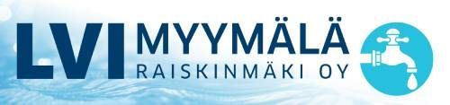 LVI-myymälä Raiskinmäki -logo