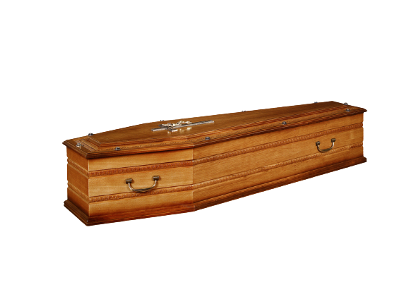 Cercueil modèle parisien pyrogravé clair