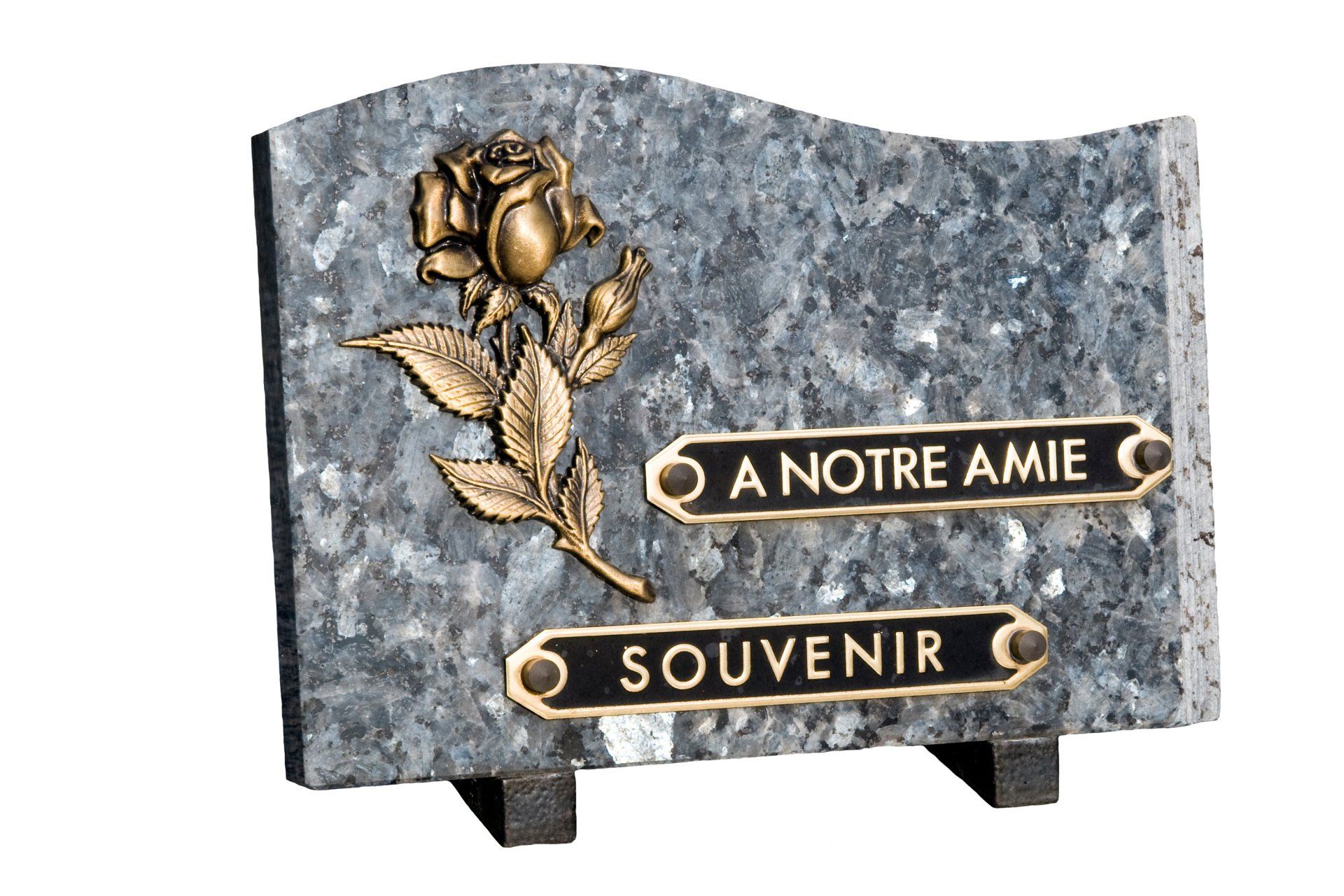 Plaque funéraire grise