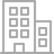 Un dibujo lineal de un edificio con muchos cuadrados en él.