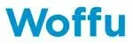 La palabra woffu está escrita en azul sobre un fondo blanco.