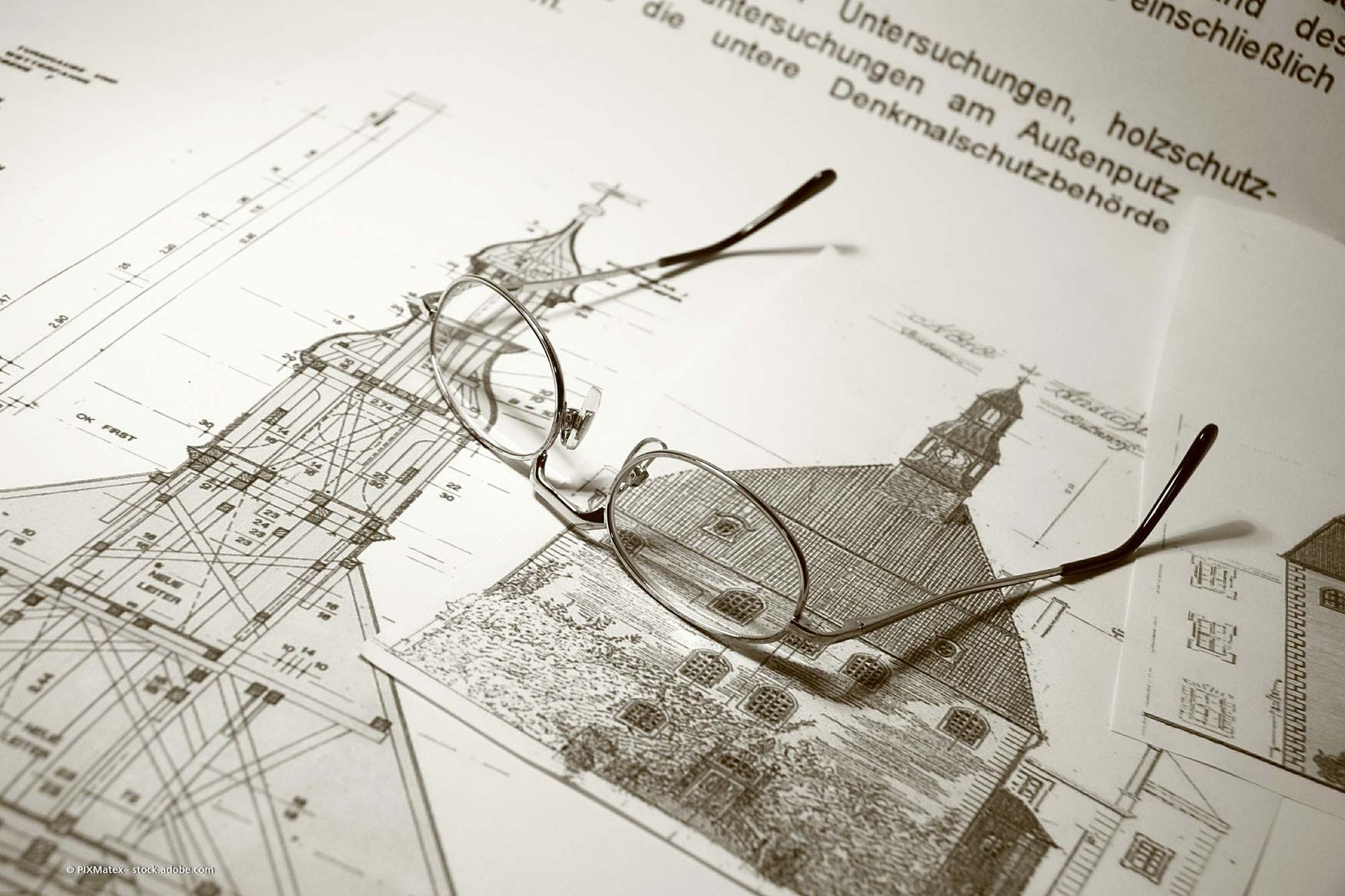 Ingenieure begutachten Bau