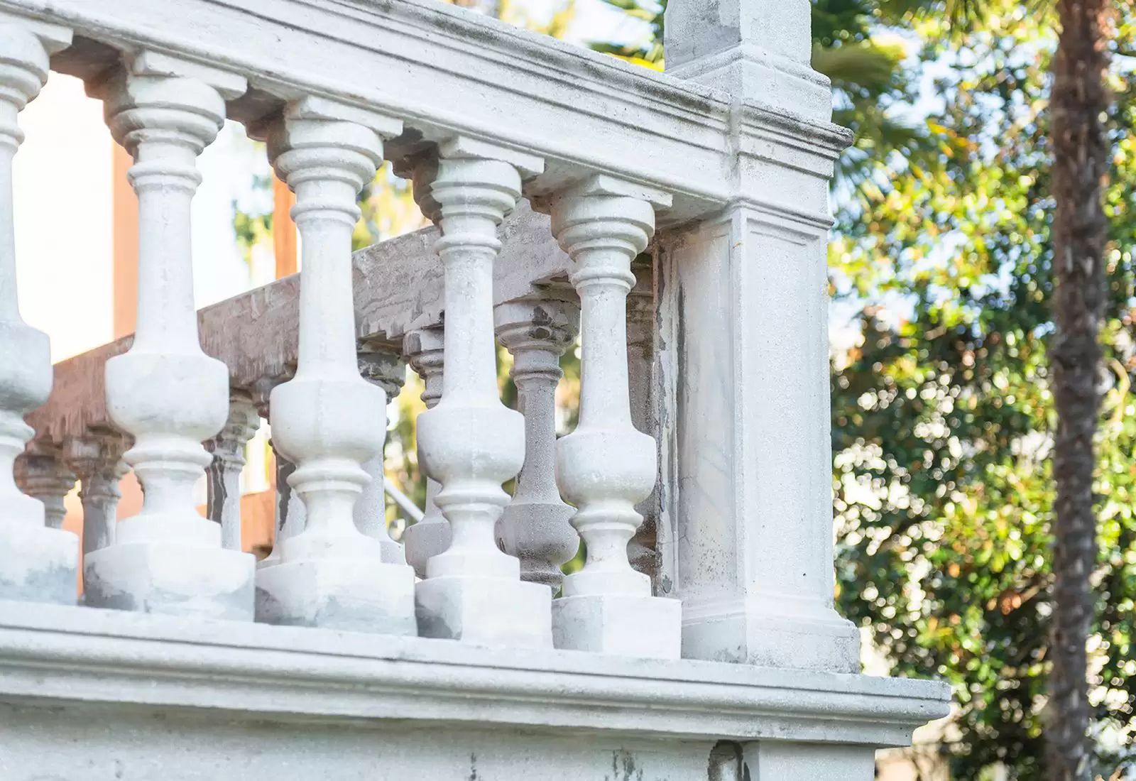 Architectural details of balustrade