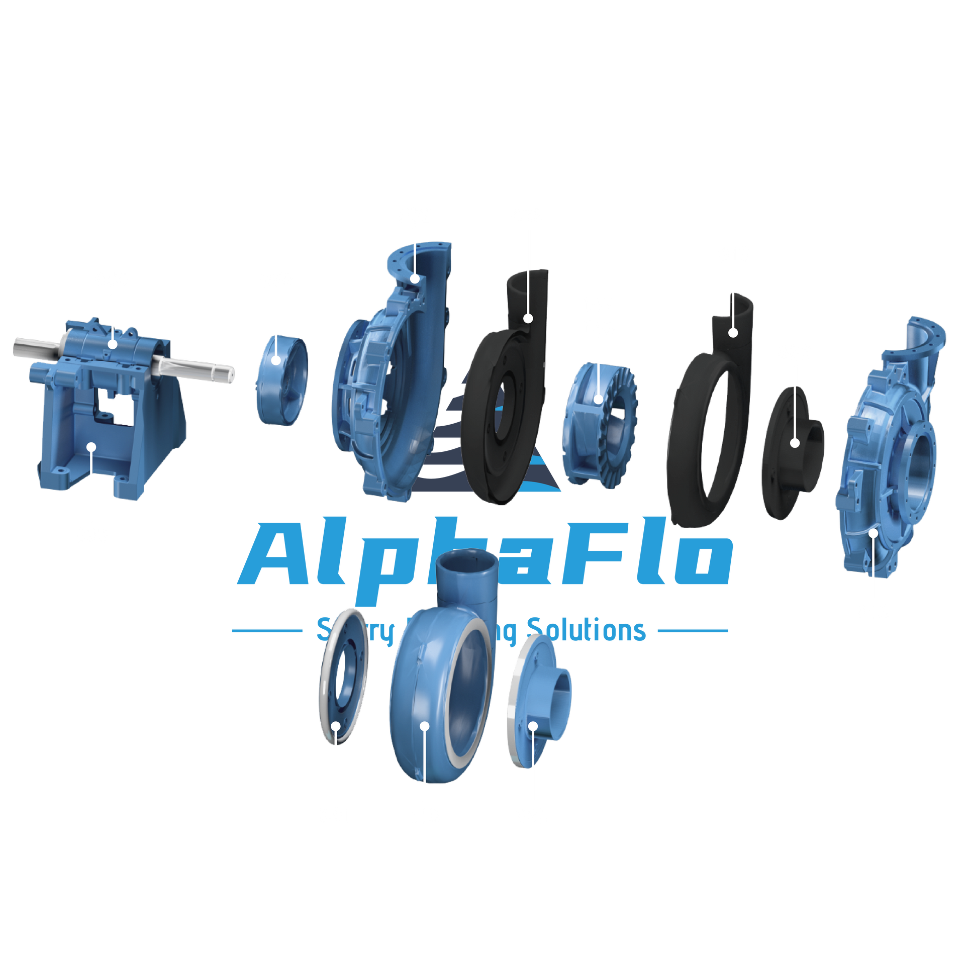 Warman AHR Rubber Pump Component Diagram Drawing