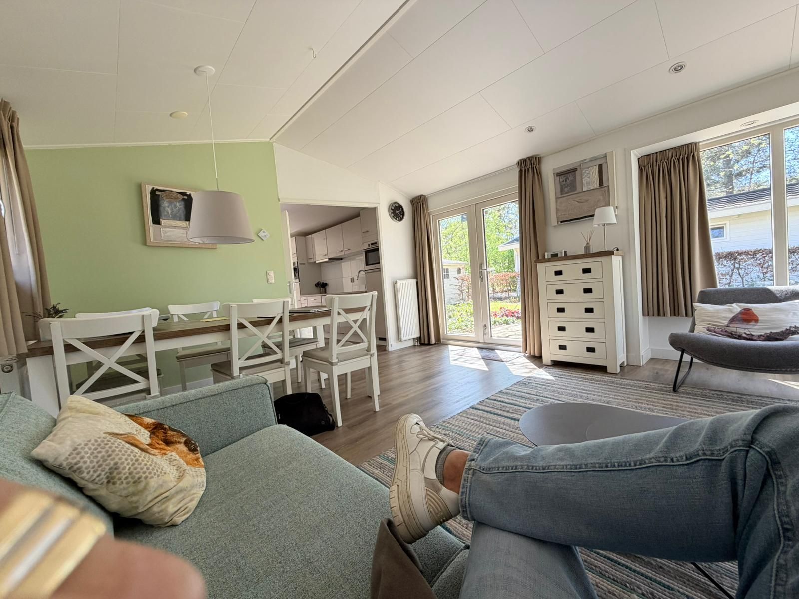 Woonkamer Chalet Europarcs de zanding
