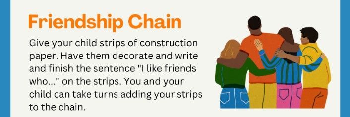 Un grupo de niños se abrazan unos a otros en una cadena de amistad.