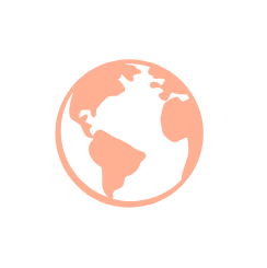 Una silueta de un globo sobre un fondo blanco.