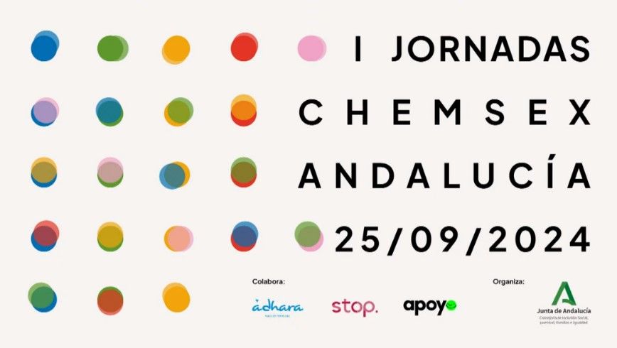 Cartel de las Jornadas Chemsex Andalucía del 25/09/2024