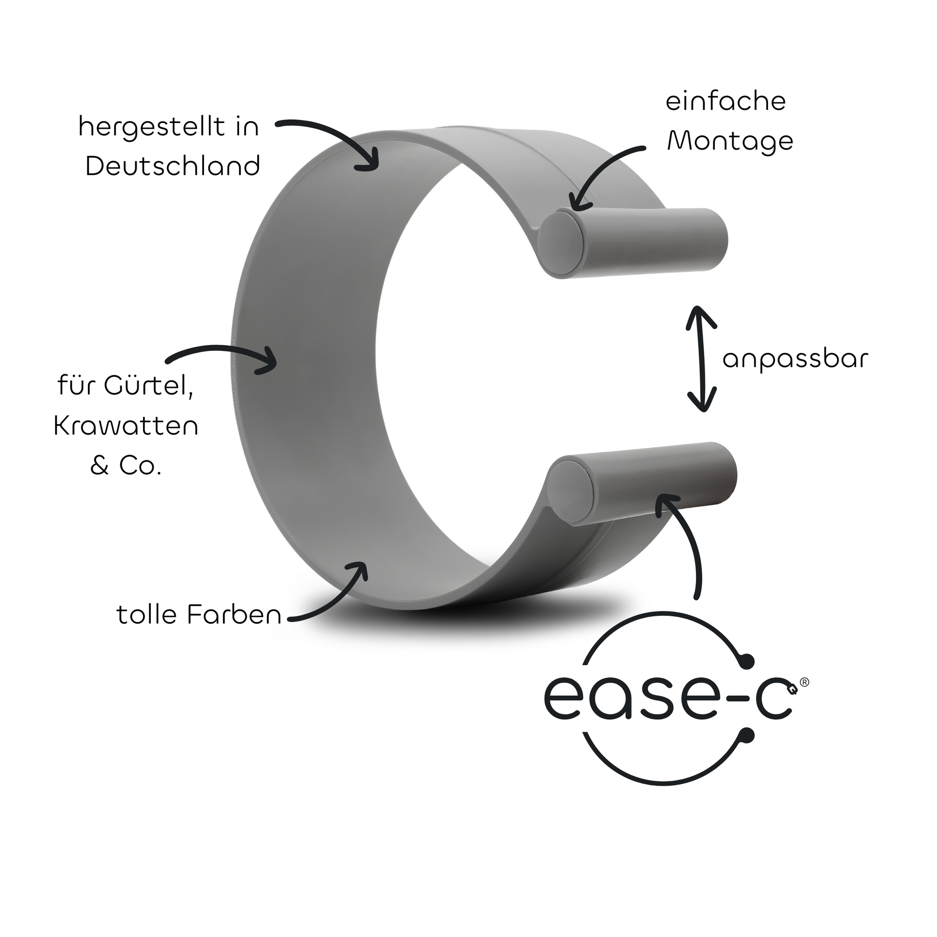 ease-c Gürtel und Krawattenhalter Kleiderschrank