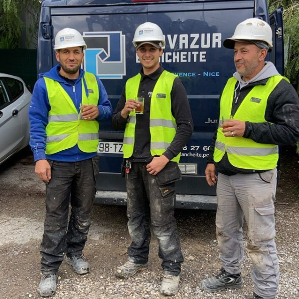 Équipe d'étancheurs P¨ROVAZUR ETANCHEITE