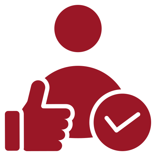 Icon Person mit Daumen hoch