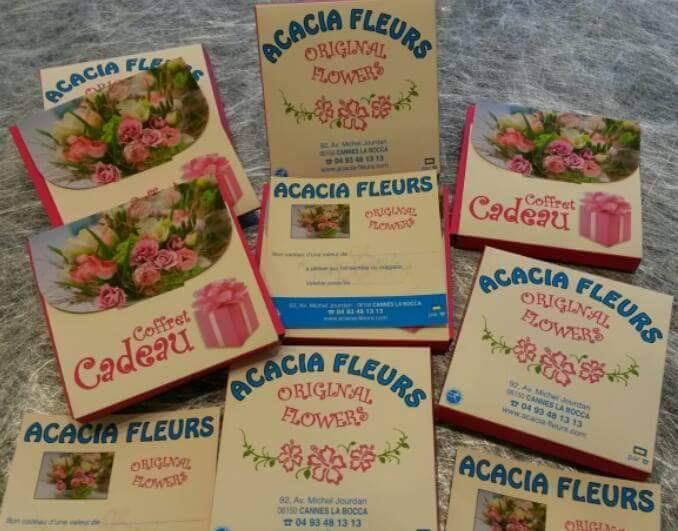 Coffret cadeau floral - Acacia Fleurs - Fleuriste Cannes