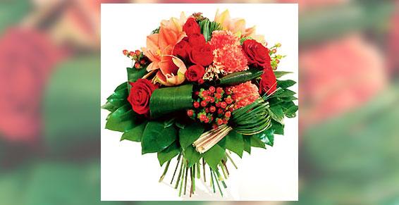 Bouquet composé - Acacia Fleurs - Fleuriste Cannes