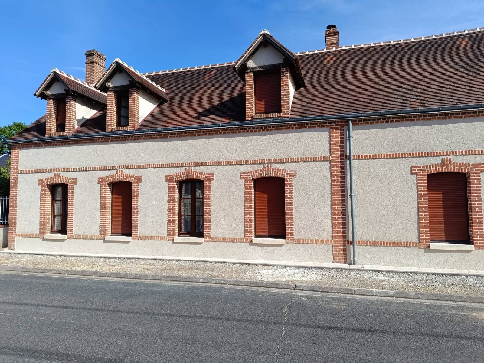 La façade d'une maison.