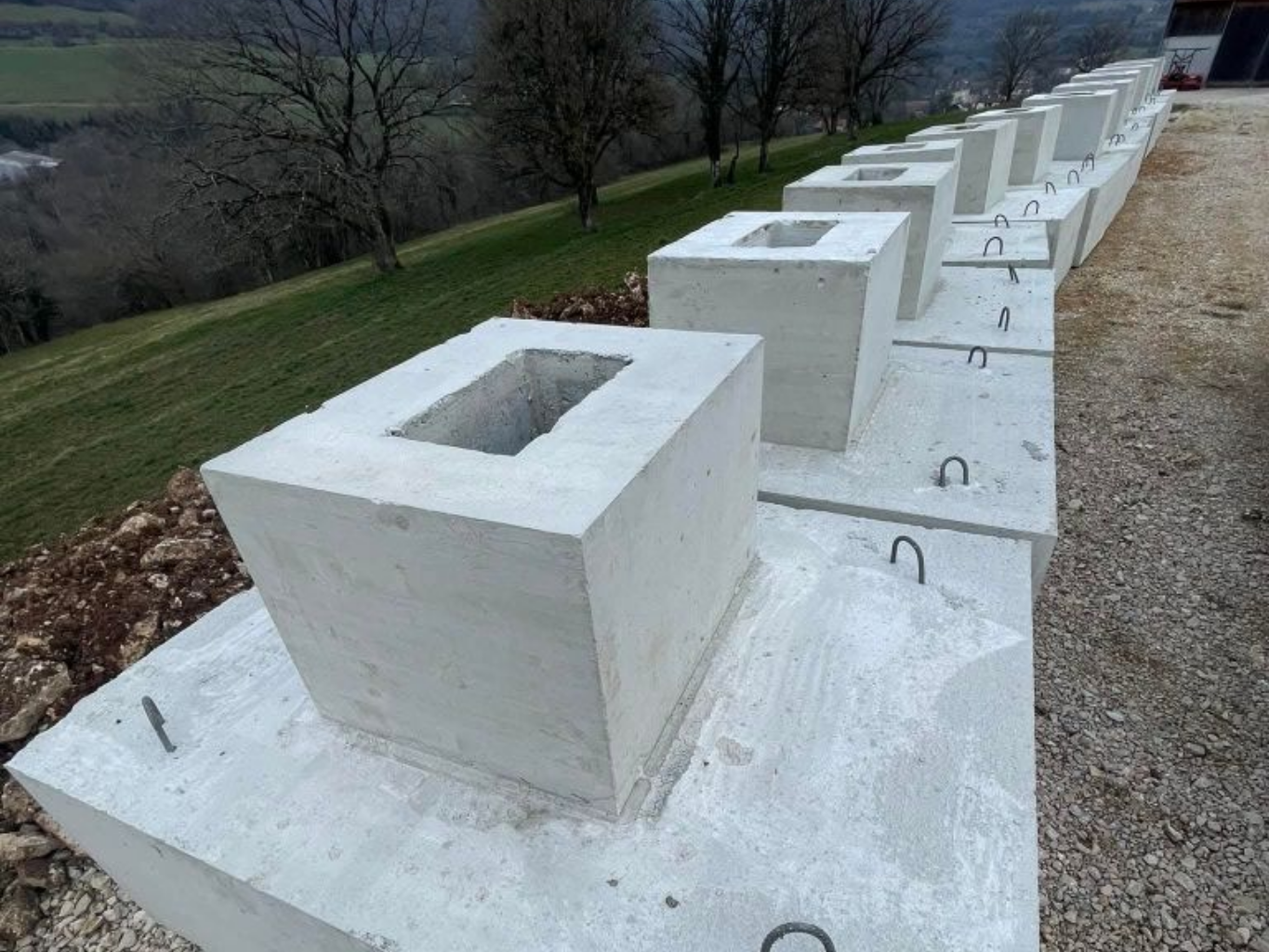 Texture de béton imitant des pierres naturelles