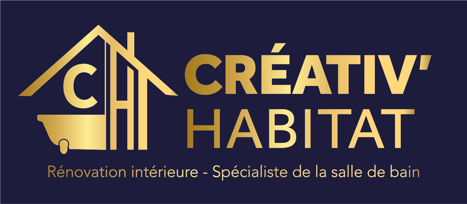 Un logo coloré pour une entreprise appelée creativ habitat