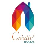 Un logo coloré pour une entreprise appelée creativ habitat