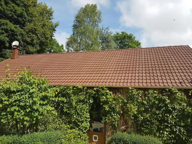 Toiture après nettoyage