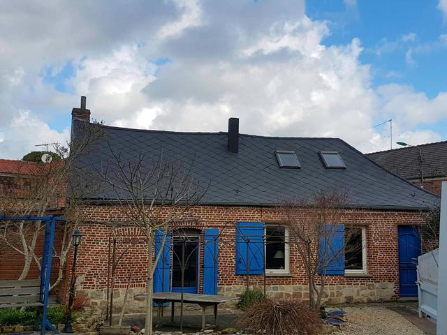 Rénovation de toiture en ardoises