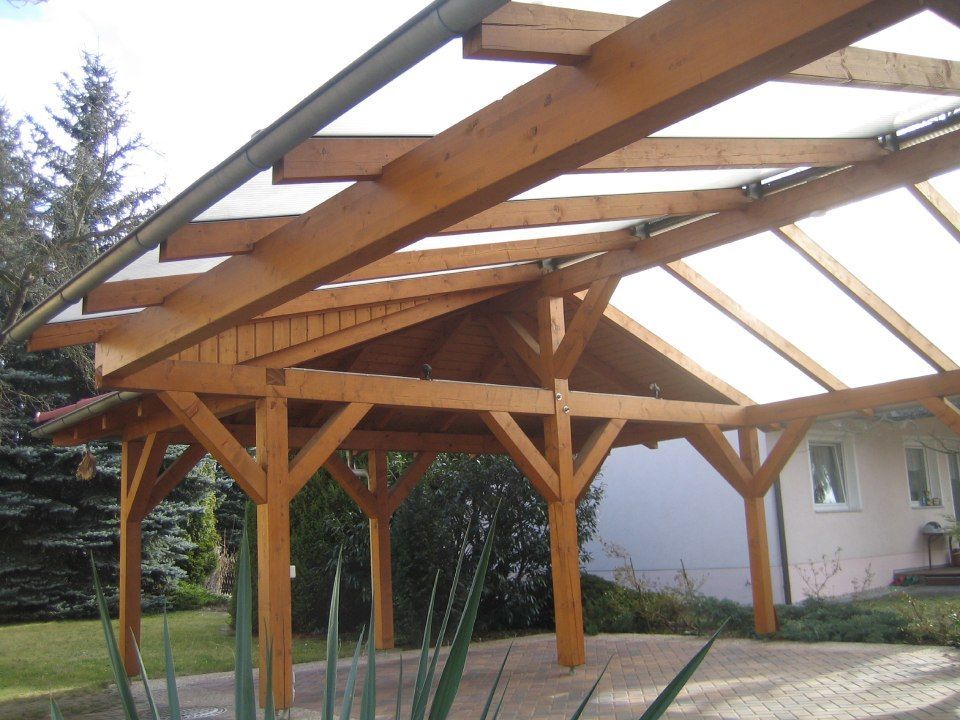 Holzcarport von Zimmerei Zimmermann