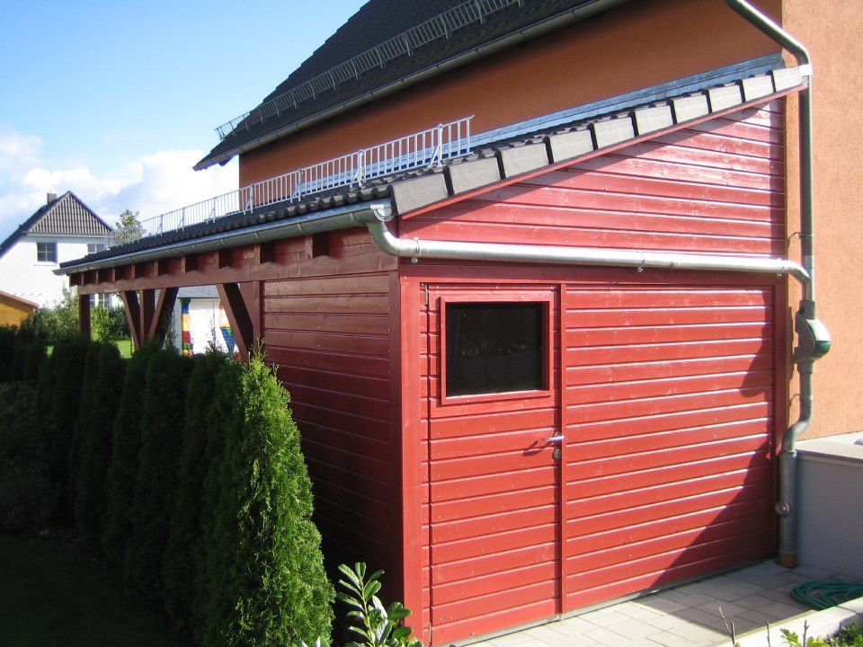 Holzcarport von Zimmerei Zimmermann